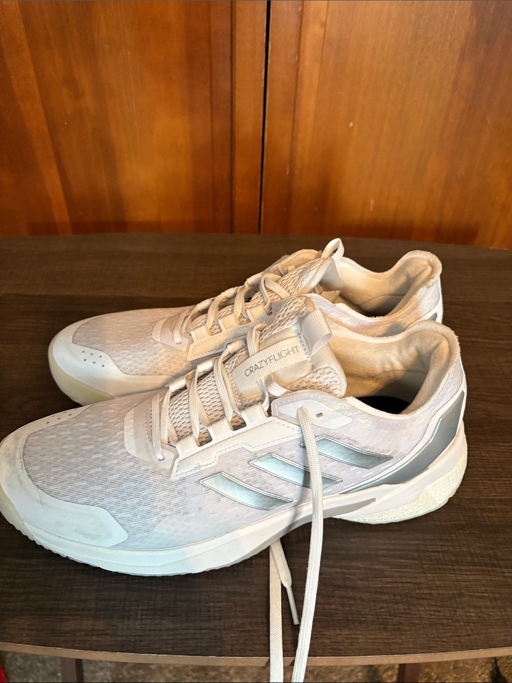 Adidas Crazyflight Women's White Athletic Sneakers